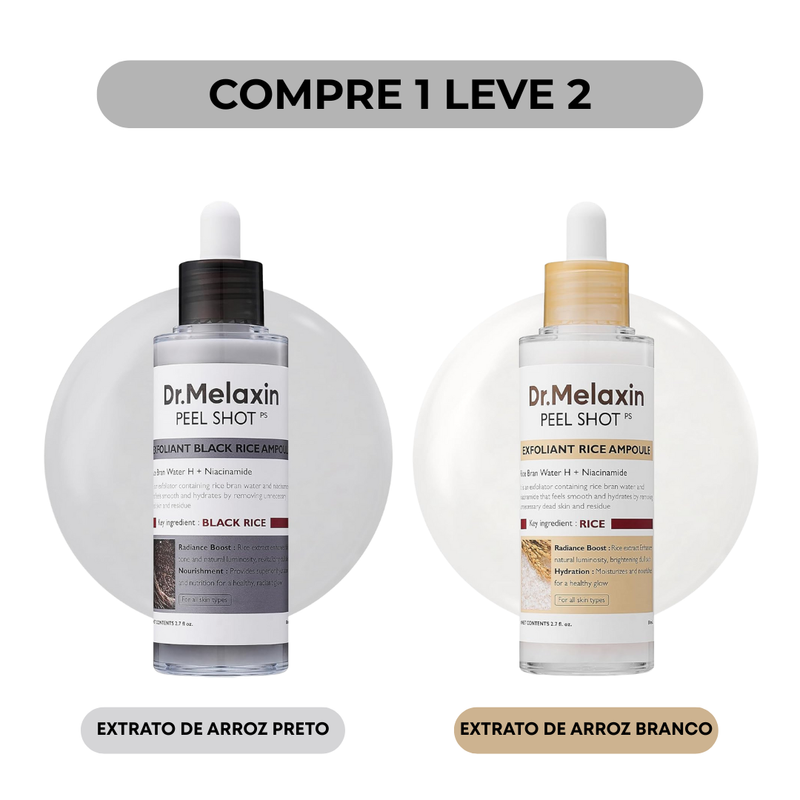 Dr. Melaxin™ Peel Shot – Esfoliante de Arroz (80ml)