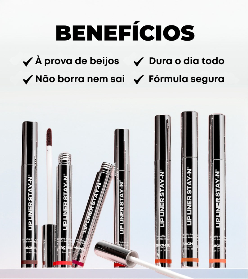 LipLiner® Contorno Labial de Longa Duração (Compre 1 Leve 2)
