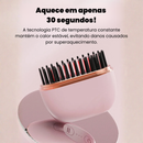 Mini Escova Modeladora Portátil - Efeito Liso de Salão em 30 Segundos