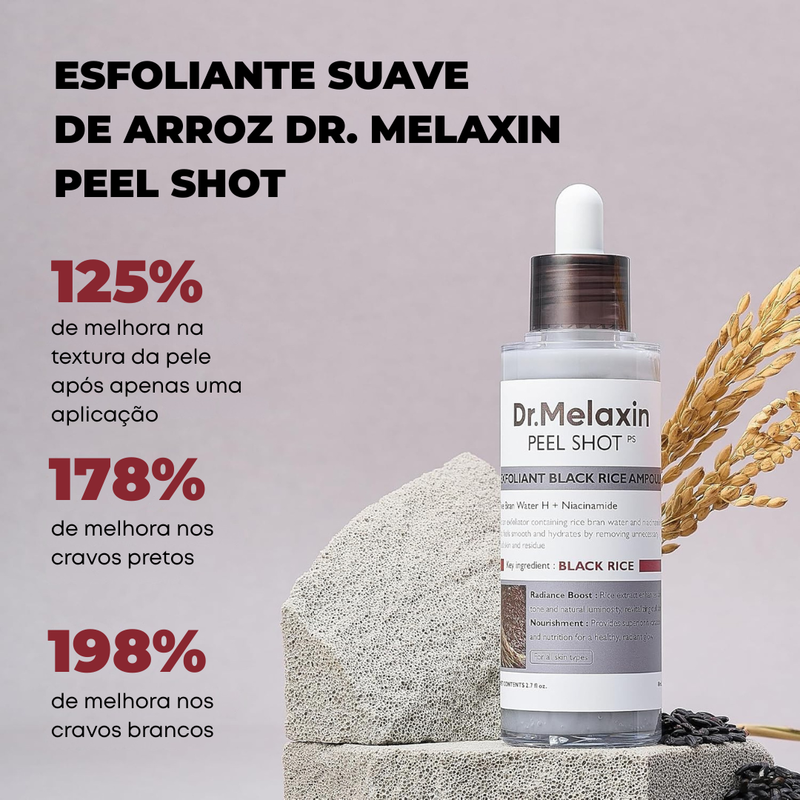 Dr. Melaxin™ Peel Shot – Esfoliante de Arroz (80ml)